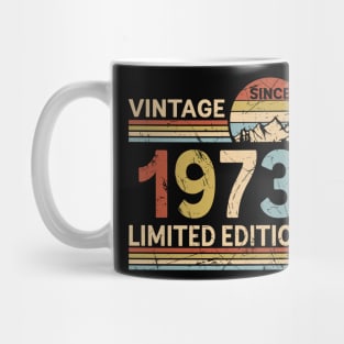 Vintage Since 1973 Limited Edition 50th Birthday Gift Vintage Men's Mug